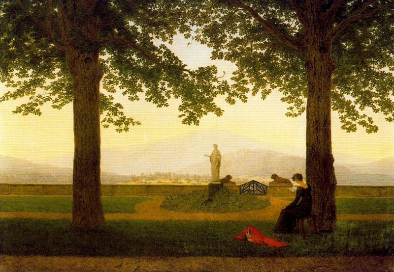 Caspar David Friedrich The Garden Terrace oil painting image